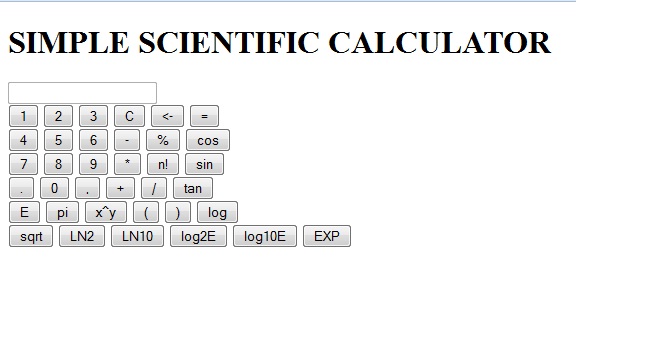 Write a program for scientific calculator in java